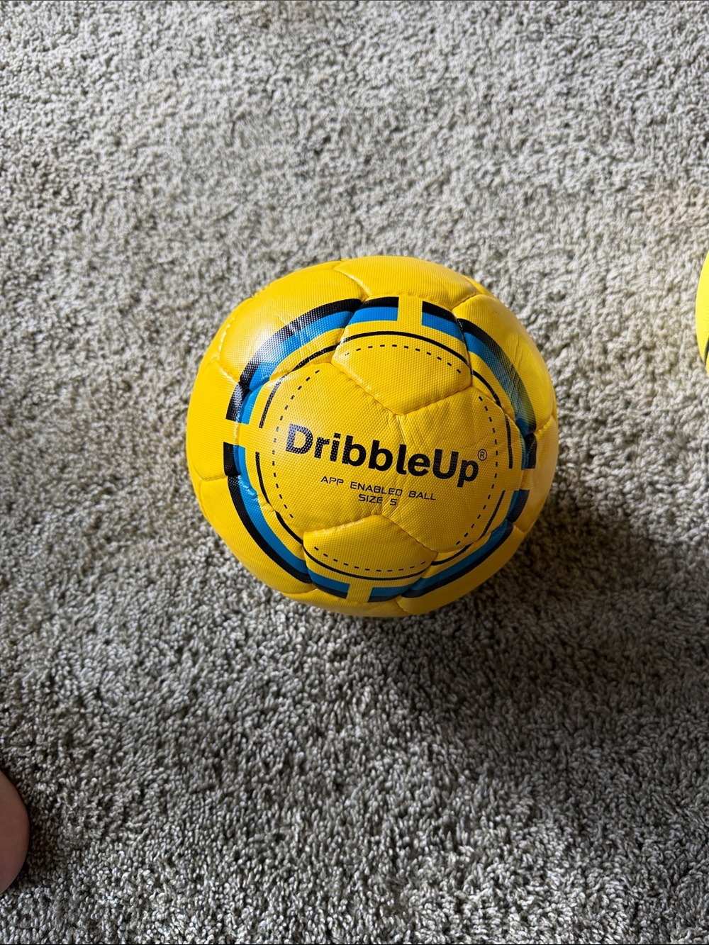 DribbleUp App-Enabled Yellow Soccer Ball